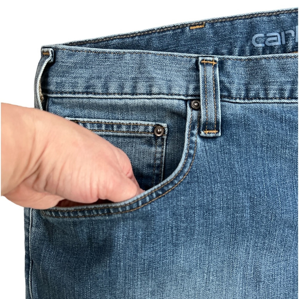 Carhartt Men's Relaxed Fit Straight Leg Jeans Size: 42 - Picture 5 of 10